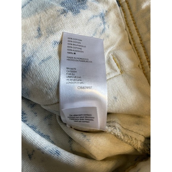 NWT Free People Rumors Jones Tie Dye Blue Denim Jean Jacket Size Medium NWT - Picture 8 of 12